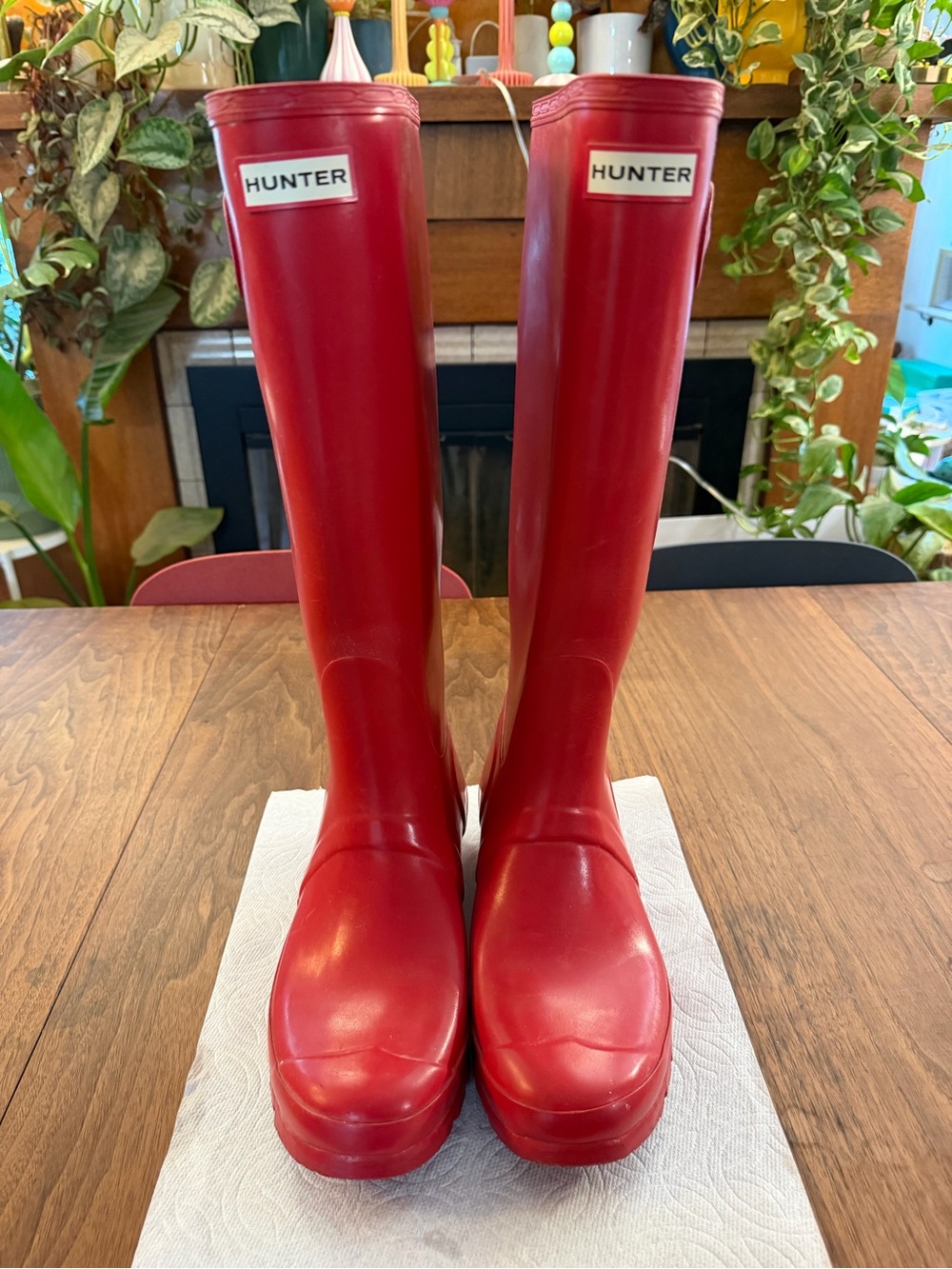 Red Hunter Boots